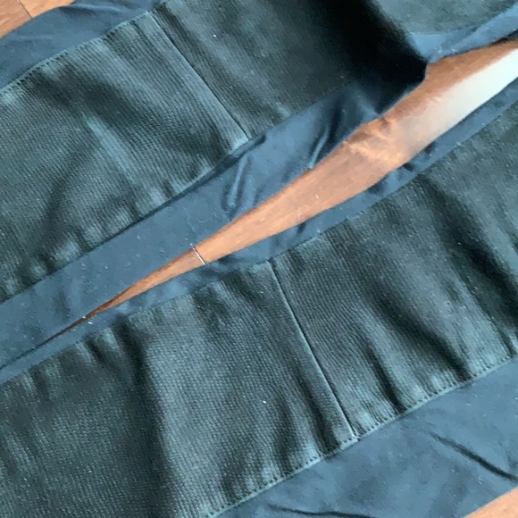 Helmut Lang Black Suede Leather front leggings - Picture 5 of 5